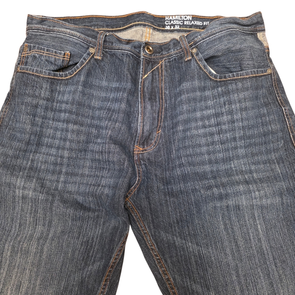 Sean John Dark Blue Relaxed Jeans Size 36 - Picture 2 of 10